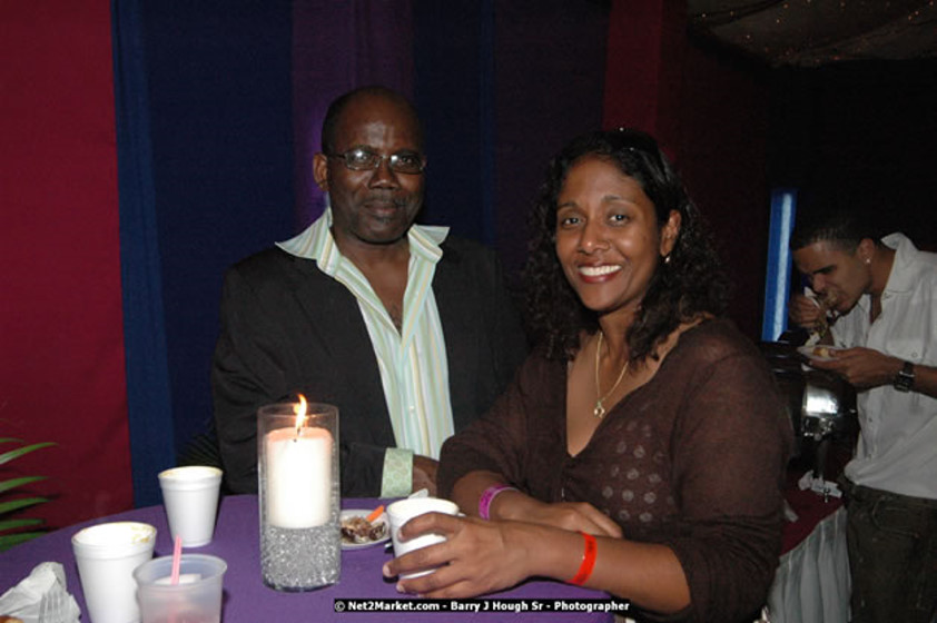 The Hon. Orette Bruce Goldwin, M.P., Prime Minister of Jamaica, Minister of Tourism, Hon. Edmund Bartlett, and Director of Tourism, Basil Smith at the Air Jamaica Jazz and Blues Festival 2008 The Art of Music - Thrusday, January 24, 2008 - Air Jamaica Jazz & Blues 2008 The Art of Music venue at the Aqaueduct on Rose Hall Resort & Counrty Club, Montego Bay, St. James, Jamaica W.I. - Thursday, January 24 - Saturday, January 26, 2008 - Photographs by Net2Market.com - Claudine Housen & Barry J. Hough Sr, Photographers - Negril Travel Guide, Negril Jamaica WI - http://www.negriltravelguide.com - info@negriltravelguide.com...!