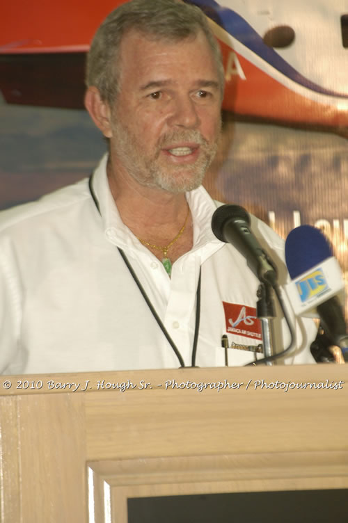 Jamaica Air Shuttle Launch @ MBJ Airports Limited, Wednesday, January 20, 2010, Sangster International Airport, Montego Bay, St. James, Jamaica W.I. - Photographs by Net2Market.com - Barry J. Hough Sr, Photographer/Photojournalist - The Negril Travel Guide - Negril's and Jamaica's Number One Concert Photography Web Site with over 40,000 Jamaican Concert photographs Published -  Negril Travel Guide, Negril Jamaica WI - http://www.negriltravelguide.com - info@negriltravelguide.com...!