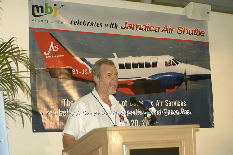 Jamaica Air Shuttle Launch @ MBJ Airports Limited, Wednesday, January 20, 2010, Sangster International Airport, Montego Bay, St. James, Jamaica W.I. - Photographs by Net2Market.com - Barry J. Hough Sr, Photographer/Photojournalist - The Negril Travel Guide - Negril's and Jamaica's Number One Concert Photography Web Site with over 40,000 Jamaican Concert photographs Published -  Negril Travel Guide, Negril Jamaica WI - http://www.negriltravelguide.com - info@negriltravelguide.com...!