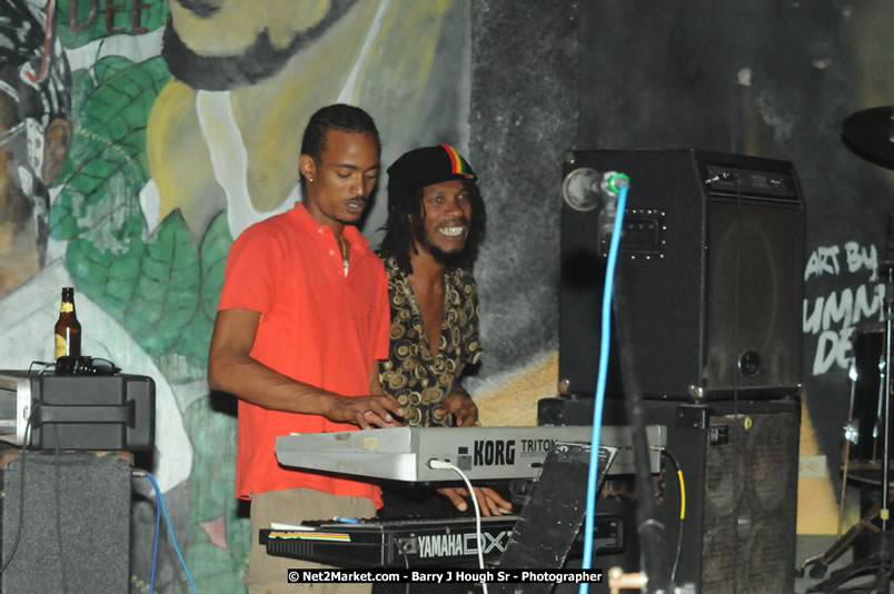 Leroy Sibbles and Gregory Isaacs at Bourbon Beach - Monday, February 11, 2008 - Bourbon Beach, Norman Manley Boulevard, Negril, Westmoreland, Jamaica W.I. - Photographs by Net2Market.com - Barry J. Hough Sr, Photographer - Negril Travel Guide, Negril Jamaica WI - http://www.negriltravelguide.com - info@negriltravelguide.com...!