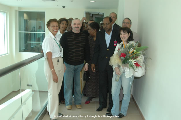 Minister of Tourism, Hon. Edmund Bartlett - Director of Tourism, Basil Smith, and Mayor of Montego Bay, Councillor Charles Sinclair Launch of Winter Tourism Season at Sangster International Airport, Saturday, December 15, 2007 - Sangster International Airport - MBJ Airports Limited, Montego Bay, Jamaica W.I. - Photographs by Net2Market.com - Barry J. Hough Sr, Photographer - Negril Travel Guide, Negril Jamaica WI - http://www.negriltravelguide.com - info@negriltravelguide.com...!