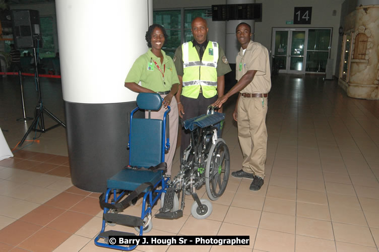 JetBue Airways' Inaugural Air Service between Sangster International Airport, Montego Bay and John F. Kennedy Airport, New York at MBJ Airports Sangster International Airport, Montego Bay, St. James, Jamaica - Thursday, May 21, 2009 - Photographs by Net2Market.com - Barry J. Hough Sr, Photographer/Photojournalist - Negril Travel Guide, Negril Jamaica WI - http://www.negriltravelguide.com - info@negriltravelguide.com...!