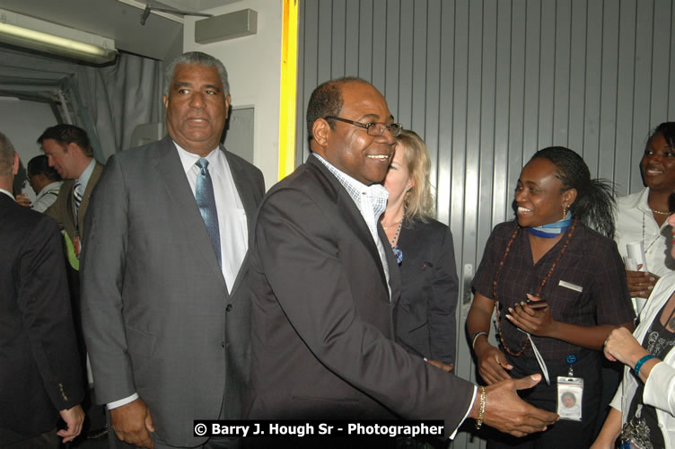 JetBue Airways' Inaugural Air Service between Sangster International Airport, Montego Bay and John F. Kennedy Airport, New York at MBJ Airports Sangster International Airport, Montego Bay, St. James, Jamaica - Thursday, May 21, 2009 - Photographs by Net2Market.com - Barry J. Hough Sr, Photographer/Photojournalist - Negril Travel Guide, Negril Jamaica WI - http://www.negriltravelguide.com - info@negriltravelguide.com...!