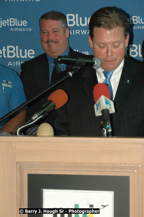 JetBue Airways' Inaugural Air Service between Sangster International Airport, Montego Bay and John F. Kennedy Airport, New York at MBJ Airports Sangster International Airport, Montego Bay, St. James, Jamaica - Thursday, May 21, 2009 - Photographs by Net2Market.com - Barry J. Hough Sr, Photographer/Photojournalist - Negril Travel Guide, Negril Jamaica WI - http://www.negriltravelguide.com - info@negriltravelguide.com...!