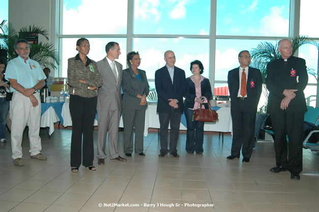 MBJ Airports Limited Welcomes WestJet Airlines - Inaugural Scheduled Service From Toronto Pearsons International Airport - Monday, December 10, 2007 - Sangster International Airport - MBJ Airports Limited, Montego Bay, Jamaica W.I. - Photographs by Net2Market.com - Barry J. Hough Sr, Photographer - Negril Travel Guide, Negril Jamaica WI - http://www.negriltravelguide.com - info@negriltravelguide.com...!