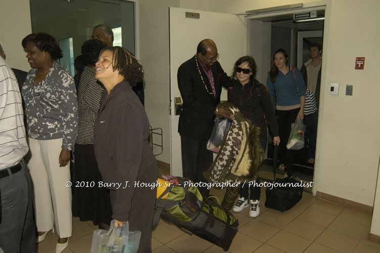 US Airways Inaugurtes New Service from Phoenix Sky Harbor International Airport to Sangster International Airport, Friday, December 18, 2009, Sangster International Airport, Montego Bay, St. James, Jamaica W.I. - Photographs by Net2Market.com - Barry J. Hough Sr, Photographer/Photojournalist - The Negril Travel Guide - Negril's and Jamaica's Number One Concert Photography Web Site with over 40,000 Jamaican Concert photographs Published -  Negril Travel Guide, Negril Jamaica WI - http://www.negriltravelguide.com - info@negriltravelguide.com...!