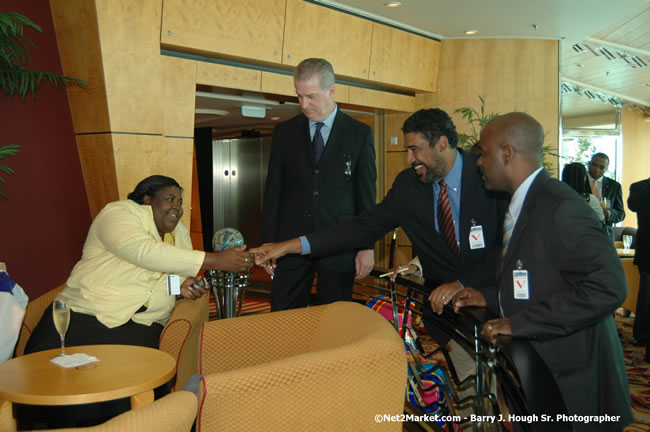 MS Freedom Of The Seas [Royal Caribbean International's - Newest Vessel] Plaques &amp; Keys Ceremony in order to commemorate its first arrival at the Port Montego Bay Photos - Negril Travel Guide, Negril Jamaica WI - http://www.negriltravelguide.com - info@negriltravelguide.com...!