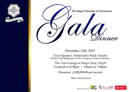 Negril Chamber Of Commerce Gala Dinner 2015