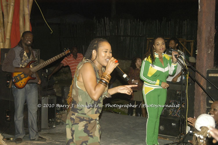 Queen Ifrica - Live In Concert - One Love Reggae Concert Series 09/10 @ Negril Escape Resort and Spa, January 5, 2010, One Love Drive, West End, Negril, Westmoreland, Jamaica W.I. - Photographs by Net2Market.com - Barry J. Hough Sr, Photographer/Photojournalist - Negril Travel Guide, Negril Jamaica WI - http://www.negriltravelguide.com - info@negriltravelguide.com...!