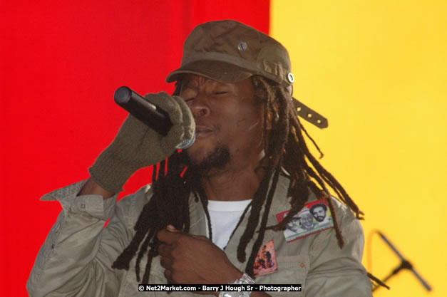 Jah Cure at Tru-Juice Rebel Salute 2008 - The 15th staging of Tru-Juice Rebel Salute, Saturday, January 12, 2008, Port Kaiser Sports Club, St. Elizabeth, Jamaica W.I. - Photographs by Net2Market.com - Barry J. Hough Sr, Photographer - Negril Travel Guide, Negril Jamaica WI - http://www.negriltravelguide.com - info@negriltravelguide.com...!